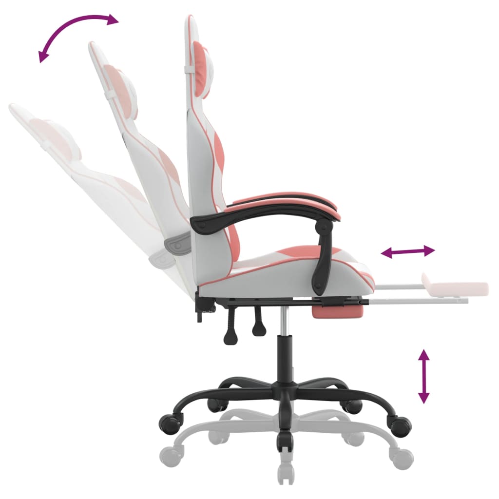 Velryxen Zenith – Chaise gaming avec repose-pied et massage