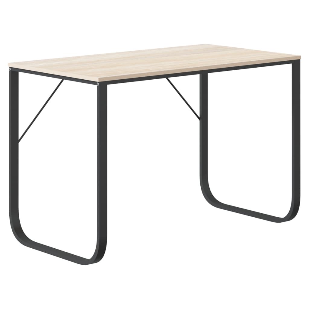 Bureau d'ordinateur Noir et Chêne
