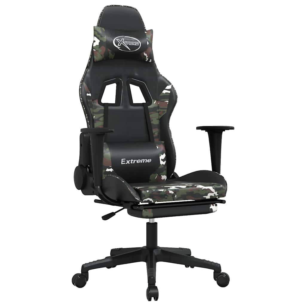 Velryxen Zenith – Chaise gaming avec repose-pied et massage
