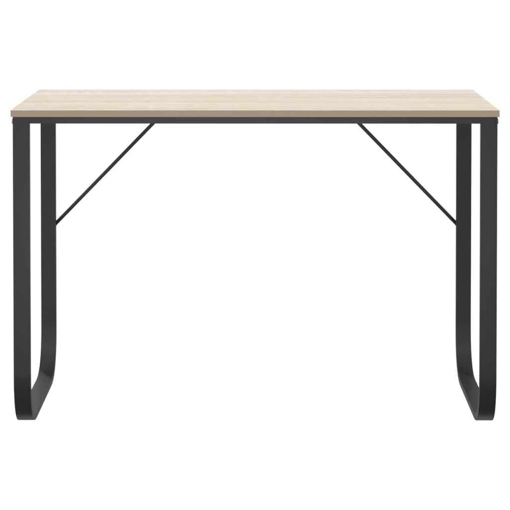 Bureau d'ordinateur Noir et Chêne