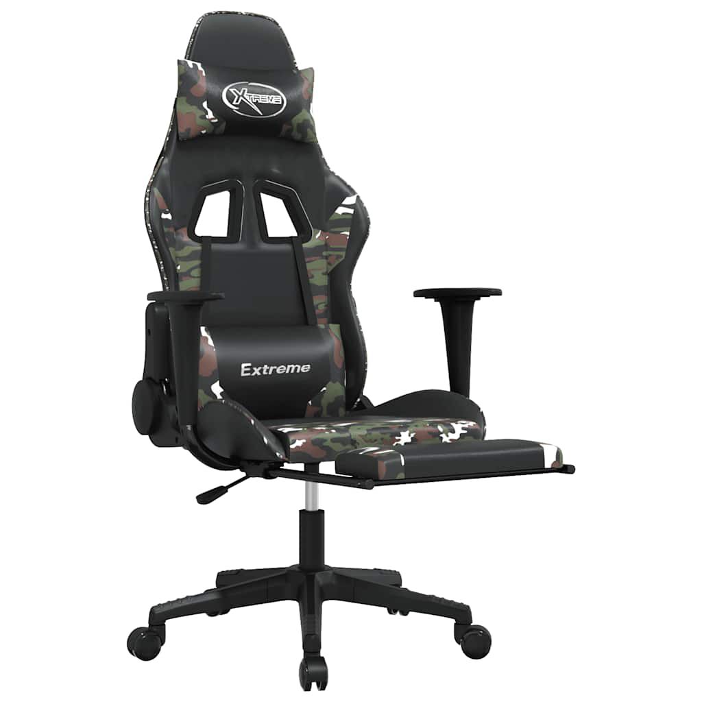 Velryxen Zenith – Chaise gaming avec repose-pied et massage