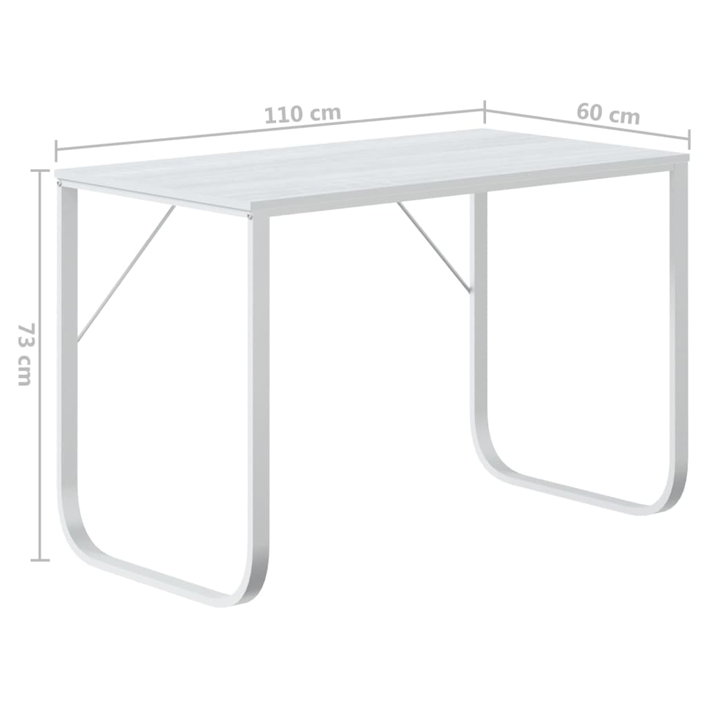 Bureau d’ordinateur Blanc